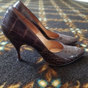 Vintage 1950s Alligator heels